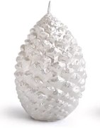 Vánoční svíčka BANGBANG 12,5x18 cm bílá