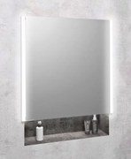 Sapho Sapho, INTEGRA zápustná galérka s LED osvetlením, 65x70cm, ľavá/pravá, IN065