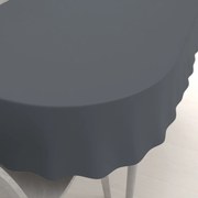 Biante Dekoračný oválny obrus Rongo RG-017 Tmavo sivý 100x160 cm