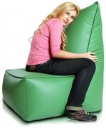 INTERMEDIC SK - Sedací vak Kreslo ELEGANT z ekokože | ergonomické kreslo 105×85×40 cm, 350 l Farba: E09 - Zelená tmavá (ekokoža)