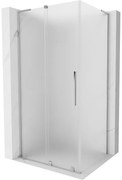 Mexen Velar L, sprchový kút s posuvnými dverami 90 x 70 cm, 8mm sklo námraza, chrómová, 871-090-070-33-01