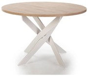 Okrúhly jedálenský stôl s doskou v dubovom dekore ø 120 cm Ther – Marckeric