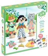 Koláže pre najmenších - obliekame zvieratká podľa parížskej módy