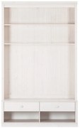 Biela TV zostava z borovicového dreva 140x223 cm Anita – Støraa