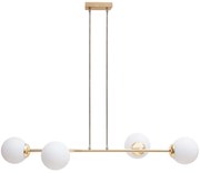 Luster na lanku FIRA 4xE27/60W/230V zlatá