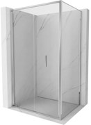 Mexen Exo, sprchovací kút so skladacími dverami 85 x 75 cm, 6mm číre sklo, chrómový profil, 816-085-075-01-00