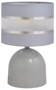 Stolná lampa HELEN 1xE27/15W/230V šedá/strieborná