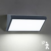 Brilagi - LED vonkajšie nástenné svietidlo so senzorom TRIANGLE LED/20W/230V antracit