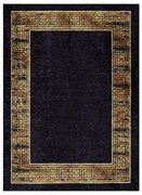 Koberec MIRO 51223.806 rám / grécky, čierny / zlatý