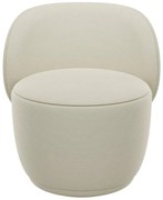 Béžové kreslo z textílie bouclé KUON – Blomus