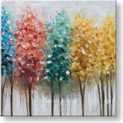 Maľovaný obraz na stenu STROMY 60x60 cm