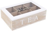 Drevený organizér na čaj Tea Collection, 23x15,5x8 cm