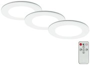 Briloner - SADA 3x LED Kúpeľňové podhľadové svietidlo LED/4,8W/230V IP44 + DO