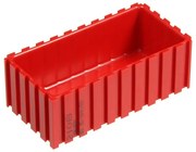 Plastová krabička na náradie 35-100x50 mm, červená