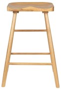 Barová stolička z dubového dreva v prírodnej farbe (výška sedadla 65,5 cm) Vander – White Label