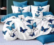Obliečky Motýle modré Bavlna 7-dielna súprava