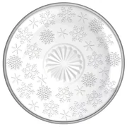 Altom Sklenený dezertný tanier Snowflakes 17,5 cm