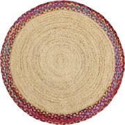 Ručne viazaný kusový koberec Lorne J 33 Natural kruh, 120x120 (priemer) kruh, viacfarebná, chodba / predsieň, Diamond Carpets India