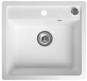 Sapho - Kuchynský drez 53x50 cm granit/biela