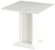 Jedálenský stôl, biela, 79x79 cm, EUGO