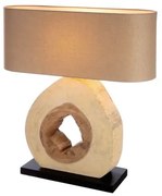 Drevená stolná lampa do obývačky TRUNK
