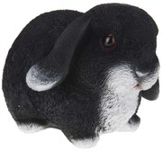 Záhradná figúrka z polyresinu Bunny, 16 cm, čierna