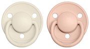 BIBS De Lux cumlíky, kaučuk 2ks - veľkosť 2 - Ivory Blush