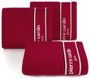 BAVLNENÝ UTERÁK PIERRE CARDIN KARL 50X90 CM ČERVENÁ