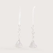 Závesná vianočná dekorácia BIJOU kužely 754029 (2 ks)