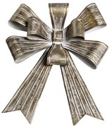 Mosadzná antik kovová nástenná dekorácia mašle Bow - 30*9*43 cm