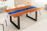 Jedálenský stôl Purus - akáciové drevo a epoxid 160cm