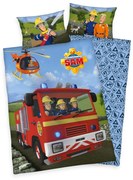 Herding Obliečky pre bábätká hasič Sam 100x135/40x60cm