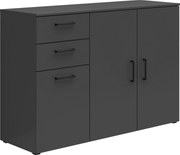 XXXLutz KOMODA, grafitová, 120/83/40 cm Carryhome - Komody - 002427022228