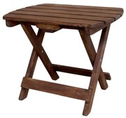 Hnedý skladací odkladací stolík Adirondack - 50*35*40 cm