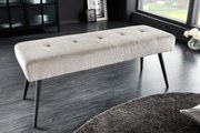 Lavička Boutique 100cm svetlošedá šnúra