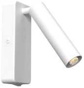 Nástenné svietidlo Santi, 1x biele kovové tienidlo, w