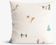 Goldea bavlnená obliečka na vankúš - zimné radovánky 40 x 40 cm
