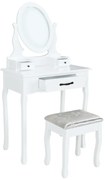 Dekoratívny stolík so stoličkou LINET NEW, biely