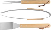 Sada náradia Strend Pro Grill, na grilovanie a opekanie, s drevenou rúčkou
