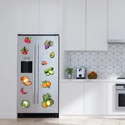 PIPPER. Textilná nálepka na stenu "Ovocie a zelenina"