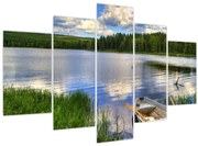 Obraz - Malebná dedina (150x105 cm)