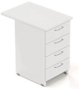 Kontajner Visio 70 x 47 cm - 4 zásuvky, biela