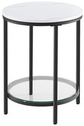 Odkladací stolík SID čierna/biela