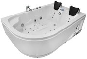 M-SPA - Pravá kúpeľňová vaňa SPA TURBO PLUS hydromasážou 180 x 120 x 54 cm (MSPA1631-TURBO+ -R)