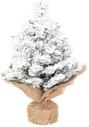 Zasnežený stromček v jute Tiga, 30 cm, 30 cm
