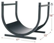 Stojan na drevo ES39007 43x40x38 cm