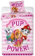 Obliečky do detskej postieľky Paw Patrol - Tlapková patrola - motív Pup Power - 100% bavlna - 40 x 60 cm + 100 x 135 cm