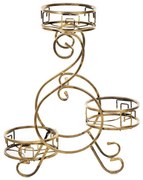 Stojan na kvety 64x60 cm zlatá