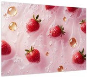 Obraz - Jahody v bublinách (70x50 cm)