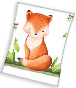 Detská mikroplyšová deka 110 x 140 cm - Malá líška